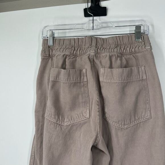 Amo High Rise Drapey Trouser Pants in Fawn - Picture 5 of 7